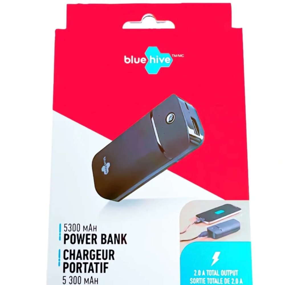 BLUEHIVE 5300 MaH Power Bank – Pocket Size Battery Phone Charger